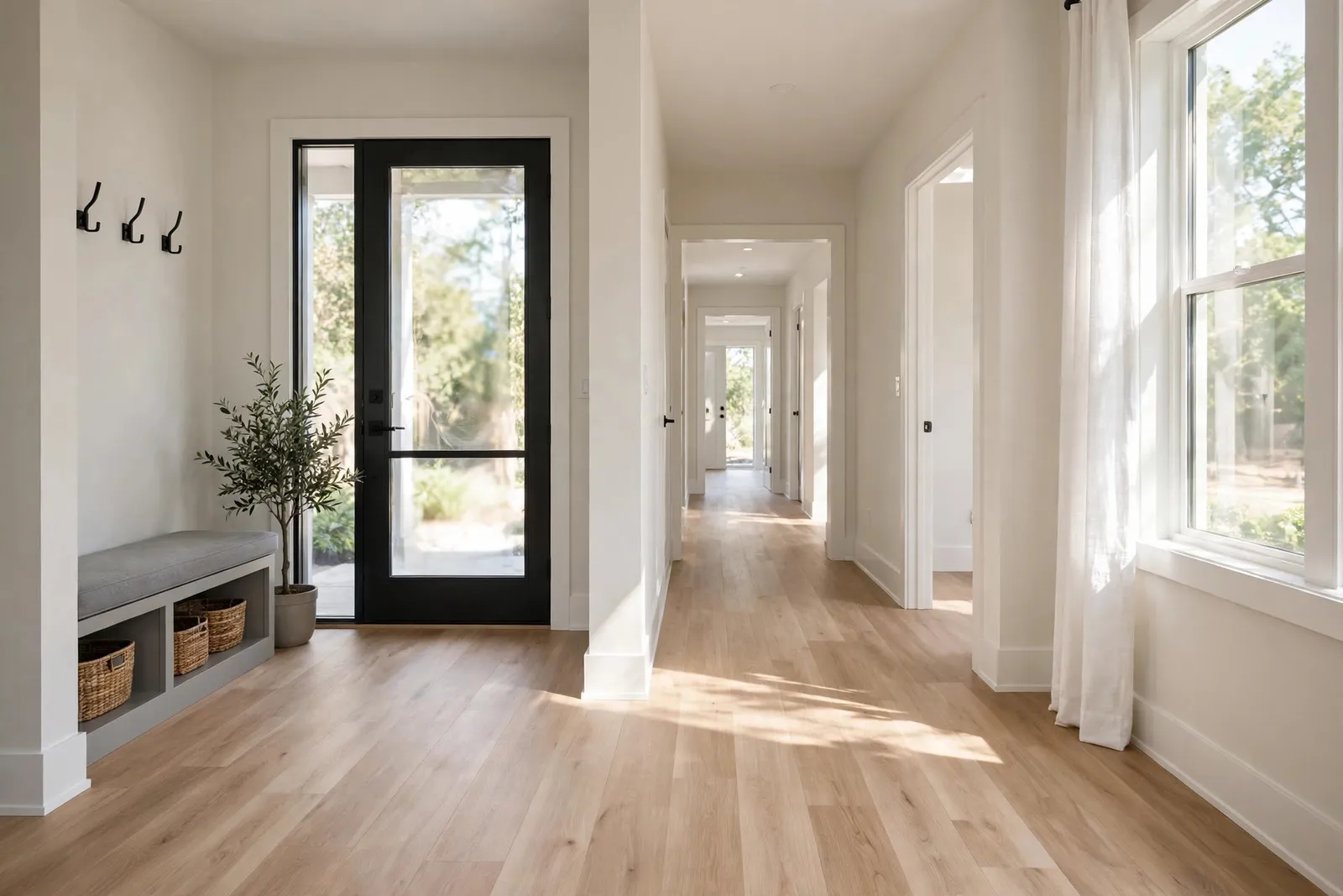 Entryway and Hallway Vinyl Flooring — Entry and Hall Run in Wakefield by Waldorf Luxury Vinyl Plank Company