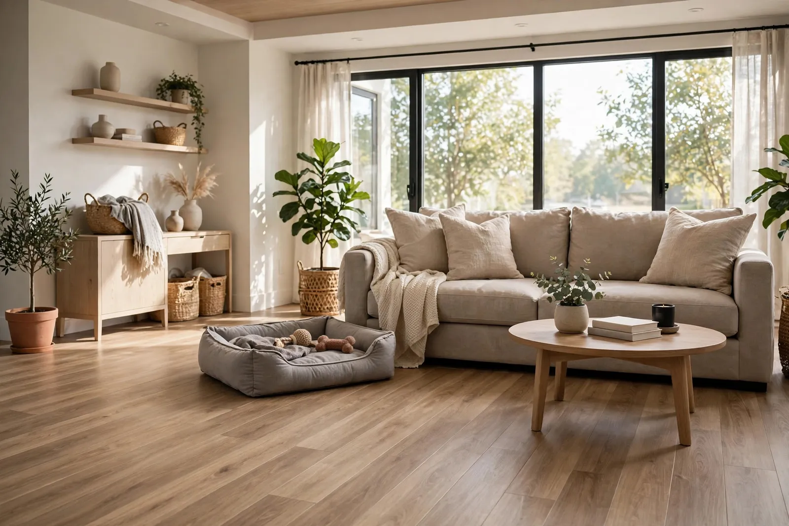 Pet Friendly Vinyl Flooring — A Main Level That Can Handle Two Big Dogs by Waldorf Luxury Vinyl Plank Company