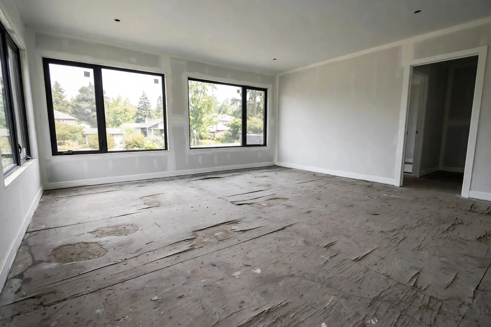 Before photo, Main Level Slab Leveling in Smallwood Village, by Waldorf Luxury Vinyl Plank Company